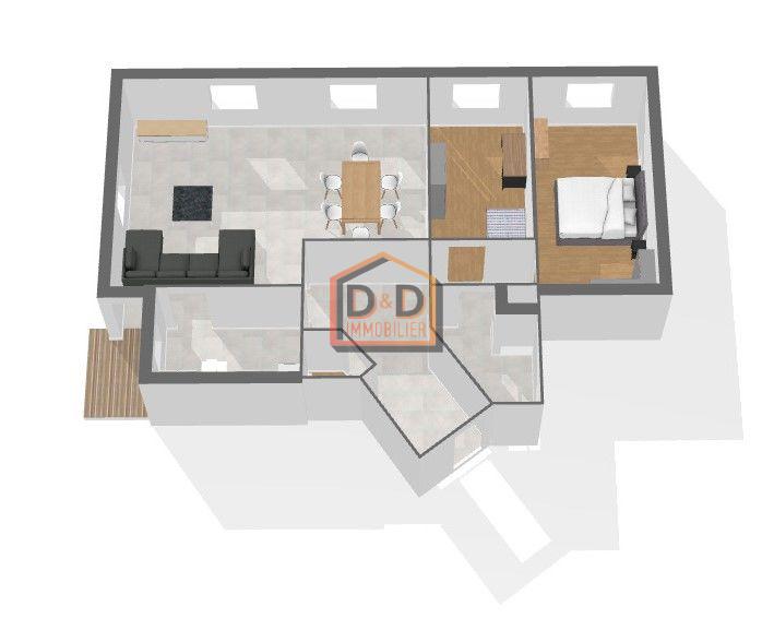 Appartement à Howald, 100 m², 2 chambres, 1 salle de bain, 1 garage, 1 700 €/mois