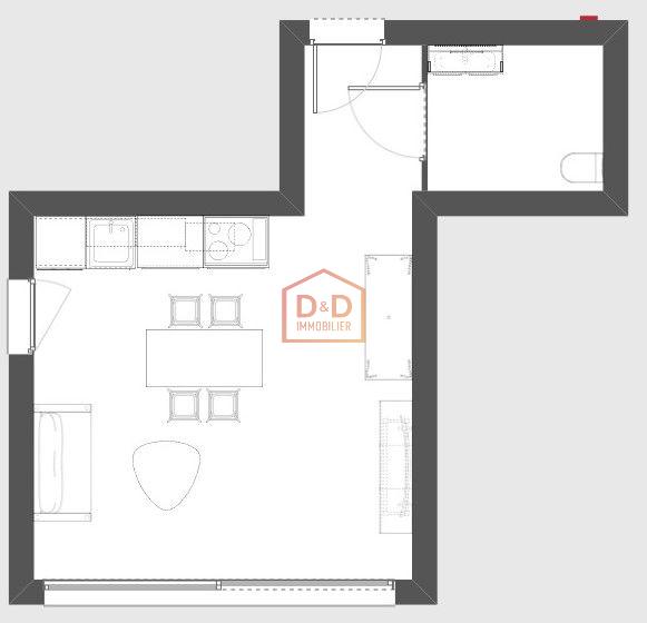 Appartement à Luxembourg-Belair, 26 m², 1 250 €/mois