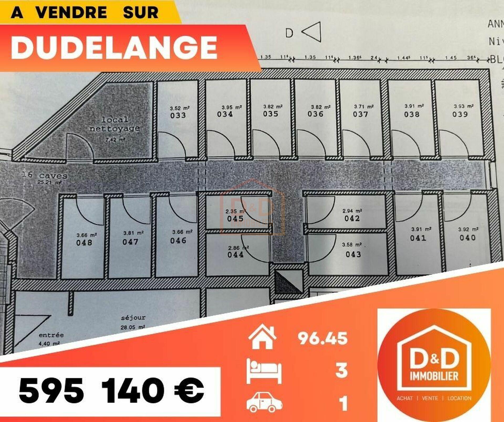 Appartement à Dudelange, 96,45 m², 3 chambres, 1 salle de bain, 575 000 €