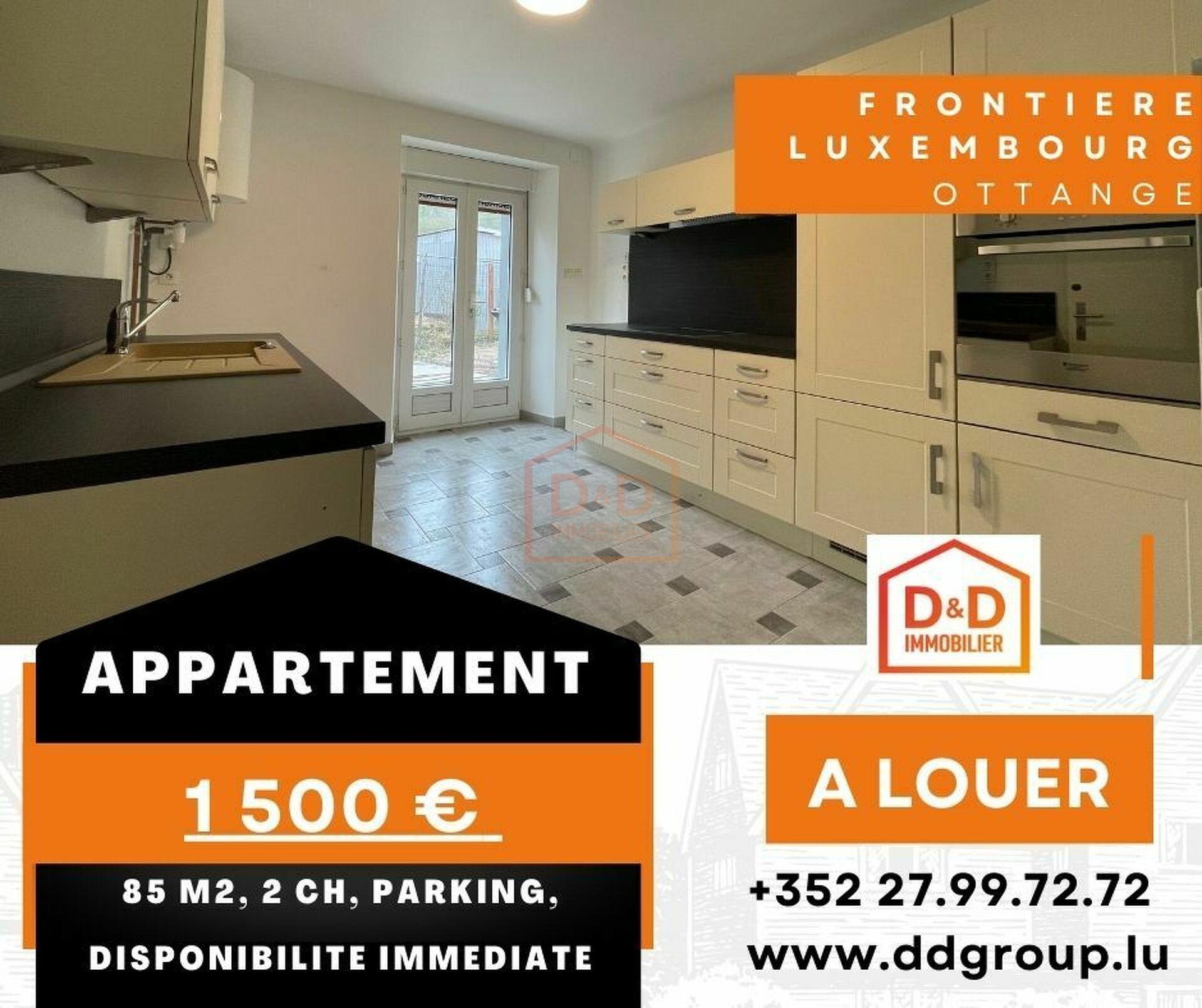 Appartement à Ottange, 85 m², 2 chambres, 1 300 €/mois